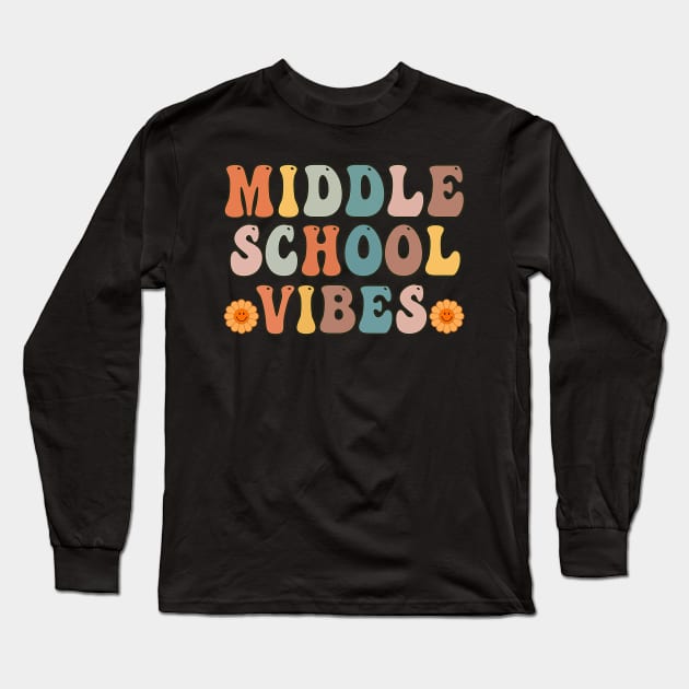 Middle School First Day of School Back to School Long Sleeve T-Shirt by torifd1rosie